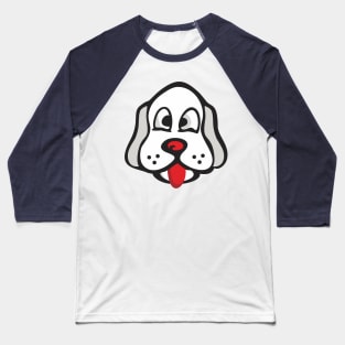 Cute Dog Head Baseball T-Shirt